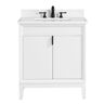Avanity Emma 31 in. W x 22 in. D Bath Vanity in White with Engineered Stone Vanity Top in Cala White with White Basin
