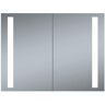 innoci-usa Double Door Melania 40 in. x 26 in. LED Recessed Medicine Cabinet