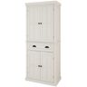 29.92 in. W x 15.75 in. D x 71.65 in. H White Linen Cabinet, 4-Door, 1-Drawer Cabinets