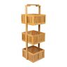 ORGANIZE IT ALL Bamboo Deluxe 3 Tier Bathroom Caddy
