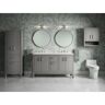 KOHLER Seer 60 in. W x 18 in. D x 36 in. H Double Sink Freestanding Bath Vanity in Mohair Grey with Quartz Top