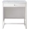 James Martin Vanities Athens 30.0 in. W x 15.0 in. D x 33.3 in H. Vanity Side Cabinet in Glossy White