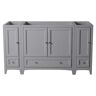 Fresca Oxford 60 in. W Traditional Bath Vanity Cabinet Only in Gray