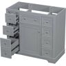 Nest fair 35.6 in. W x 17.9 in. D x 33.4 in. H Bath Vanity Cabinet without Top in Gray