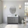 Vanity Art 48 in. W x 22 in. D x 34 in. H Single Sink Bathroom Vanity Cabinet in Cashmere Gray with Engineered Marble Top