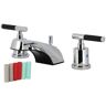 Kingston Kaiser 8 in. Widespread Double Handle Bathroom Faucet in Polished Chrome