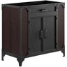 MODWAY Steamforge 35 in. W x 18 in. D x 33 in. H Bath Vanity Cabinet without Top in Black Walnut