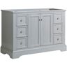 Fresca Windsor 48 in. W Traditional Bathroom Vanity in Gray Textured