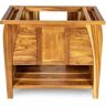 EcoDecors Tranquility 36 in. L Teak Vanity Cabinet Only in Natural Teak