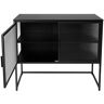 43.31 in. W x 15.75 in. D x 36.03 in. H Bathroom Black Linen Cabinet