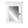 Zenith Early American 22-1/4 in. W x 27 in. H x 5-7/8 in. D Framed Surface-Mount Bathroom Medicine Cabinet in White