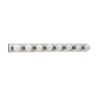 Generation Lighting Center Stage 48 in. 8-Light Brushed Stainless Traditional Wall Dressing Room Hollywood Bathroom Vanity Bar Light