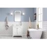 Water Creation Queen Collection 30 in. Bathroom Vanity in Pure White With Vanity Top in Quartz Carrara - Vanity Only