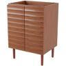 JONATHAN Y Aubert 24 in. W x 18 in. D x 33 in. H 2-Shelf Bath Vanity Cabinet without Top (Sink Basin Not Included), Walnut