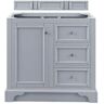 James Martin Vanities De Soto 37.3 in. W x 23.5 in.D x 35 in. H Single Bath Vanity Cabinet without Top in Silver Gray