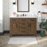 OVE Decors Tahoe 48 in. W x 21 in. D x 34 in. H Single Sink Bath Vanity in Almond Latte with White Engineered Marble Top