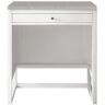 James Martin Vanities Athens 30.0 in. W x 15.0 in. D x 33.3 in H. Vanity Side Cabinet in Glossy White