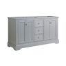 Fresca Windsor 60 in. W Traditional Double Bath Vanity in Gray Textured