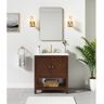 Avanity Zoe 30 in. W x 21 in. D x 34 in. H Bath Vanity Cabinet without Top in Walnut Finish