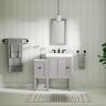 KOHLER Chambly 12 in. Vanity Bridge in Mohair Grey with Vanity Top in Stone