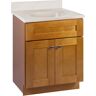 Design House Brookings Shaker RTA 25 in. W x 22 in. D x 36.31 in. H Bath Vanity in Birch with White on White Cultured Marble Top