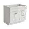 Design House Brookings Plywood 36 in. W x 21 in. D 2-Door 2-Drawer Shaker Style Bath Vanity Cabinet Only in White (Ready to Assemble)