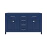 Virtu USA Caroline 60 in. W Bath Vanity Cabinet Only in French Blue