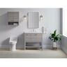 KOHLER Hearthaven 36 in. W x 18 in. D x 36 in. H Single Sink Freestanding Bath Vanity in Mohair Grey with Quartz Top