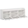 63 in. W x 11.8 in. D x 21.2 in. H Bathroom White Linen Cabinet