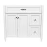 Amluxx Verona 37 in. W x 22 in. D x 34.5 in. H Bath Vanity Cabinet Only in White