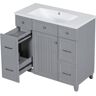 Nest fair 35.4 in. W x 16.65 in. D x 33.3 in. H Bath Vanity Cabinet without Top in Gray