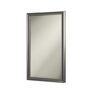 Jensen Ashton 15.75 in. W x 25.5 in. H x 5 in. D Recessed Mirrored Medicine Cabinet in Satin Nickel