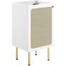 MODWAY Chaucer 17 in. W x 15 in. D x 32.5 in. H Bath Vanity Cabinet without Top in White