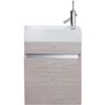 Cutler Kitchen and Bath Piccolo 18 in. W x 10 in. D x 25 in. H Bathroom Vanity Side Cabinet in Weekend Getaway with White Acrylic Top