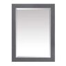 Avanity Allie 22 in. x 28 in. Surface Mount Medicine Cabinet in Twilight Gray Finish with Gold Trim