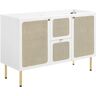 MODWAY Chaucer 47 in. W x 18 in. D x 32.5 in. H Bath Vanity Cabinet without Top in White