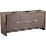 Fresca Allier 72 in. Modern Double Sink Bathroom Vanity Cabinet in Gray Oak