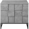 Miscool Anky 31.5 in. W x 15.75 in. D x 31.5 in. H Gray Particle Board Freestanding Bathroom Linen Cabinet in Cement Grey