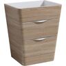 Fresca Milano 26 in. Modern Bathroom Vanity Cabinet Only in White Oak