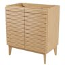 JONATHAN Y Calandre 30 in. W x 18 in. D x 33 in. H 2-Shelf Bath Vanity Cabinet without Top (Sink Basin Not Included), Oak