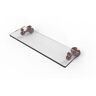 Allied Sag Harbor Collection 16 in. Glass Vanity Shelf with Beveled Edges in Antique Copper