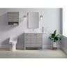 KOHLER Hearthaven 36 in. W x 18 in. D x 36 in. H Single Sink Freestanding Bath Vanity in Mohair Grey with Quartz Top