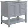 Fresca Manchester 36 in. W Bathroom Vanity Cabinet Only in Gray