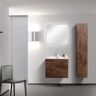 Eviva Joy 32 in. W x 18 in. D x 20.5 in. H Floating Bathroom Vanity in Rosewood with White Porcelain Top and Integrated Sink