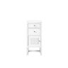 James Martin Vanities Athens 15.0 in. W x 15.0 in. D x 33.3 in. H Vanity Side Cabinet in Glossy White