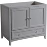 Fresca Oxford 36 in. W Traditional Bath Vanity Cabinet Only in Gray