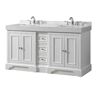 Direct vanity sink Kingswood Exclusive 60 in. W x 23 in. D x 36 in. H Bath Vanity in White with White Culture Marble Top