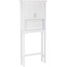 RiverRidge Home Somerset Collection 27.3 in. W x 64.2 in. H x 7.87 in. D White Over-the-Toilet Storage