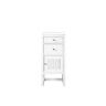 James Martin Vanities Athens 15.0 in. W x 15.0 in. D x 33.3 in. H Vanity Side Cabinet in Glossy White