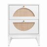 Miscool Anky 15.75 in. W x 15.75 in. D x 20.89 in. H White Particle Board Freestanding Bathroom Linen Cabinet in White